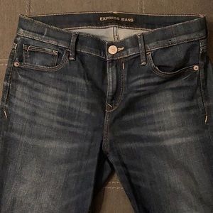 EXPRESS Ripped Jean Leggings LONG